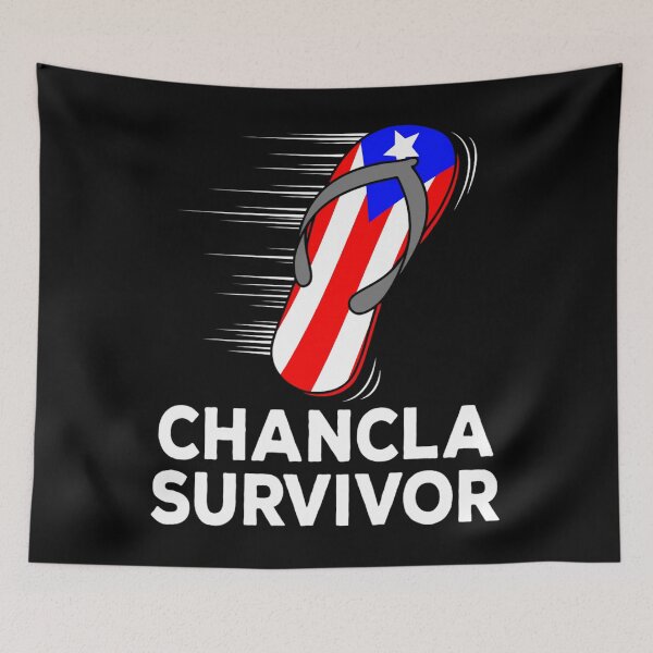 Item preview, Chancla Survivor Puerto Rico Funny Spanish Joke 	 Idea 		 designed and sold by nnaqyuboeyl64.