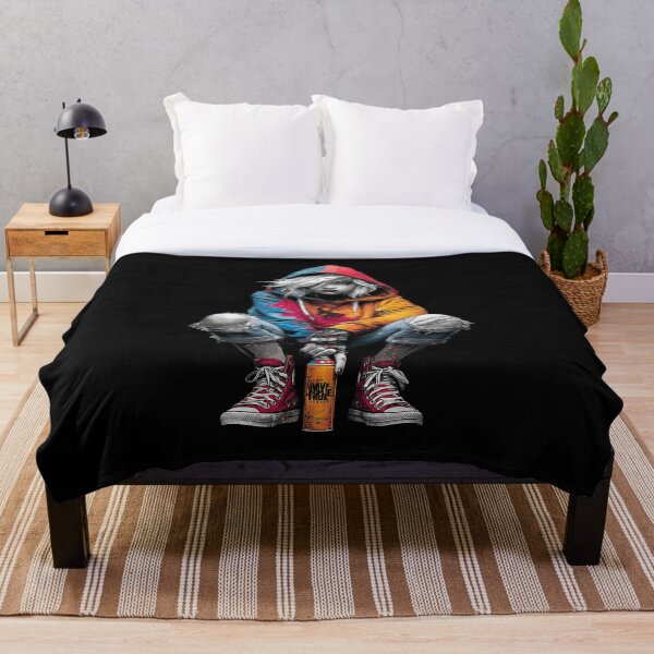 Item preview, Urban Rebel Graffiti Girl Street Art designed and sold by TheColorKey.