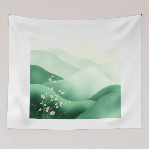 Item preview, Serene Leafy Landscape Art designed and sold by sharon1210.