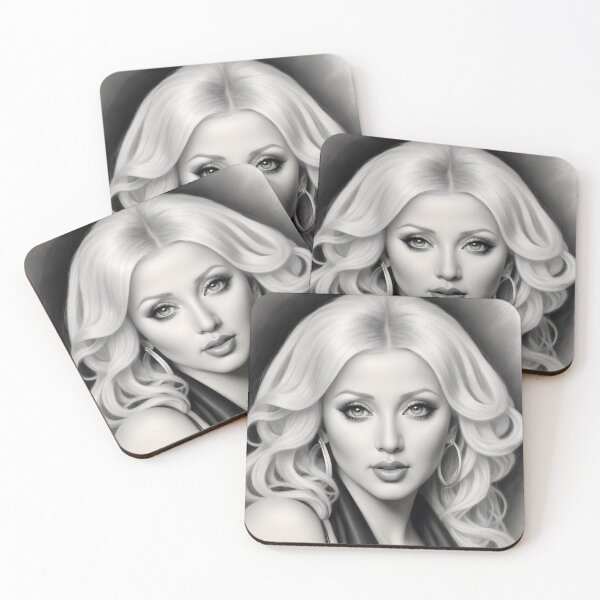 Item preview, Christina Aguilera designed and sold by WorldofCharcoal.
