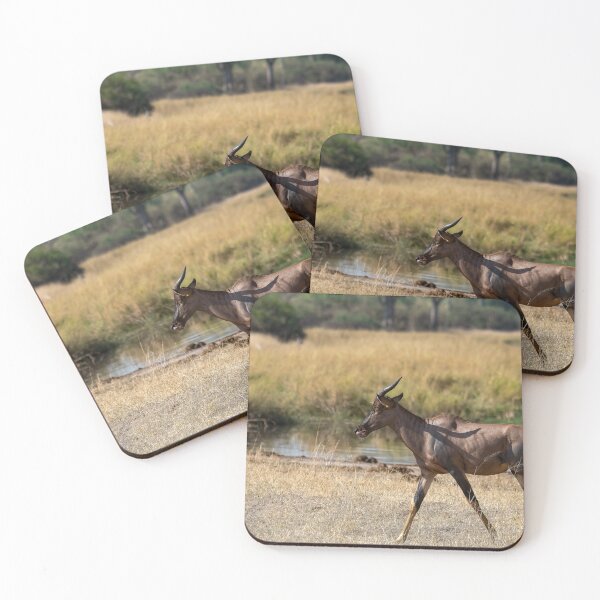 Item preview, Graceful Tsessebe Antelope Walking by the Water’s Edge designed and sold by DavideAntoniani.