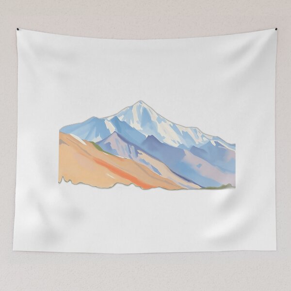Item preview, Pastel Mountain Range Painting designed and sold by sharon1210.