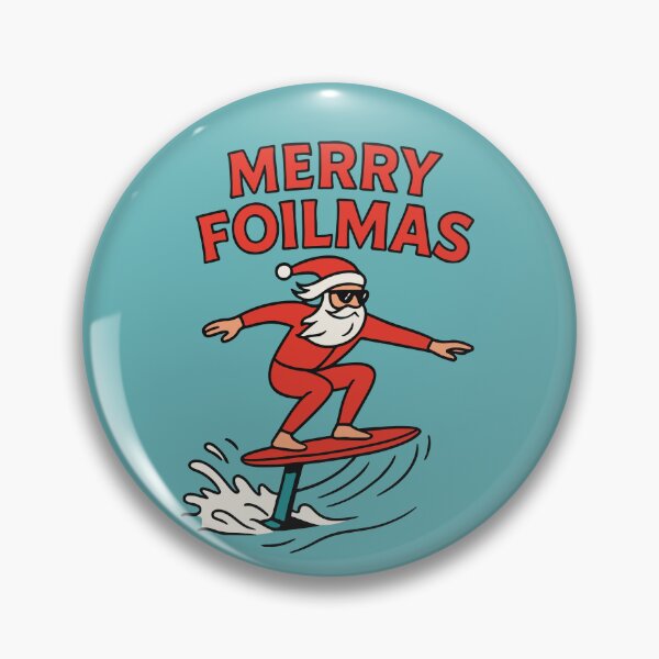 Item preview, Foil Surf Merry Foilmas Paddle Santa Claus Hydrofoil designed and sold by SusanaDesigns.
