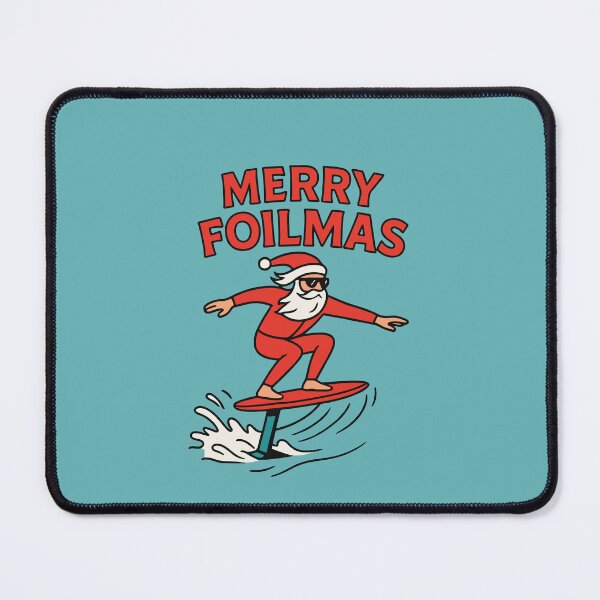 Item preview, Foil Surf Merry Foilmas Paddle Santa Claus Hydrofoil designed and sold by SusanaDesigns.