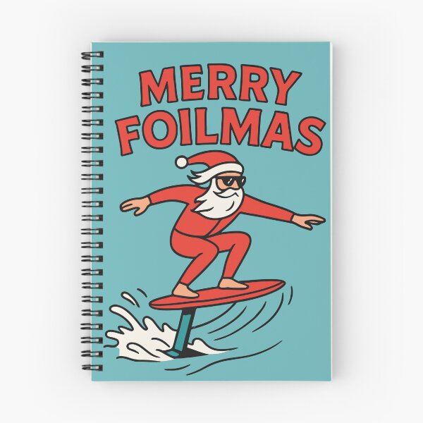 Item preview, Foil Surf Merry Foilmas Paddle Santa Claus Hydrofoil designed and sold by SusanaDesigns.