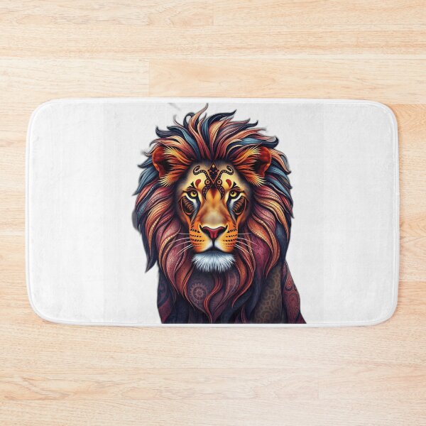 Item preview, Kaleidoscopic Patterned Lion Art designed and sold by sharon1210.