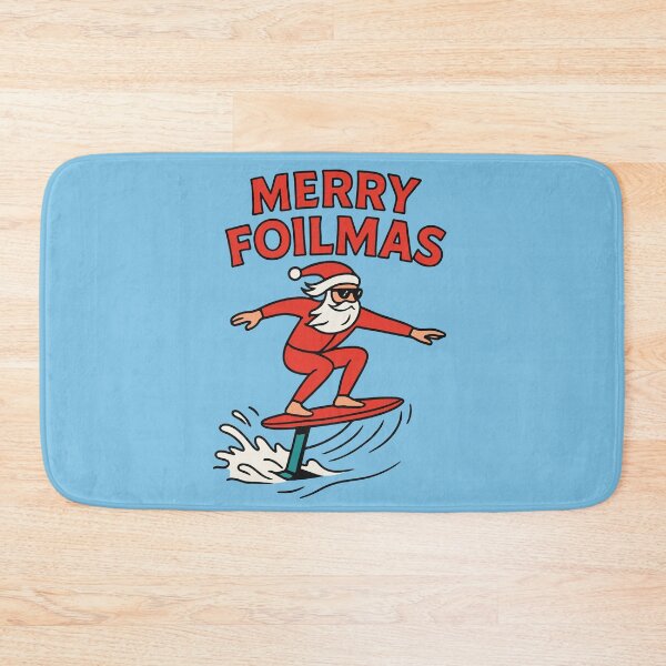 Item preview, Foil Surf Merry Foilmas Paddle Santa Claus Hydrofoil designed and sold by SusanaDesigns.