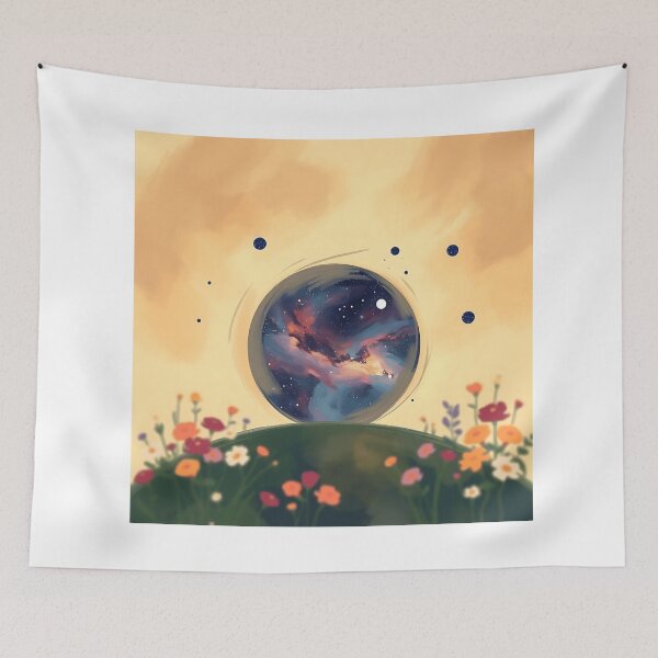 Item preview, Impressionistic Galaxy with Blooming Garden designed and sold by sharon1210.