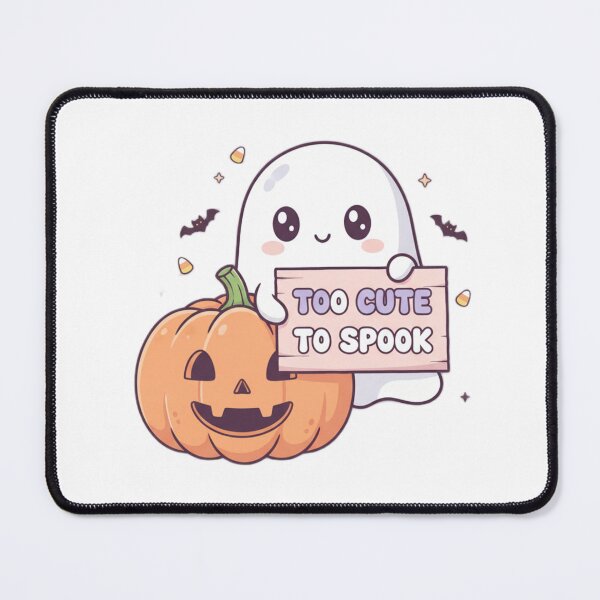 Item preview, Cute Ghost Halloween Design | "Too Cute to Spook" Pumpkin Kawaii Art Merch | Spooky Season Tee & Sticker designed and sold by wilnickvisuals.