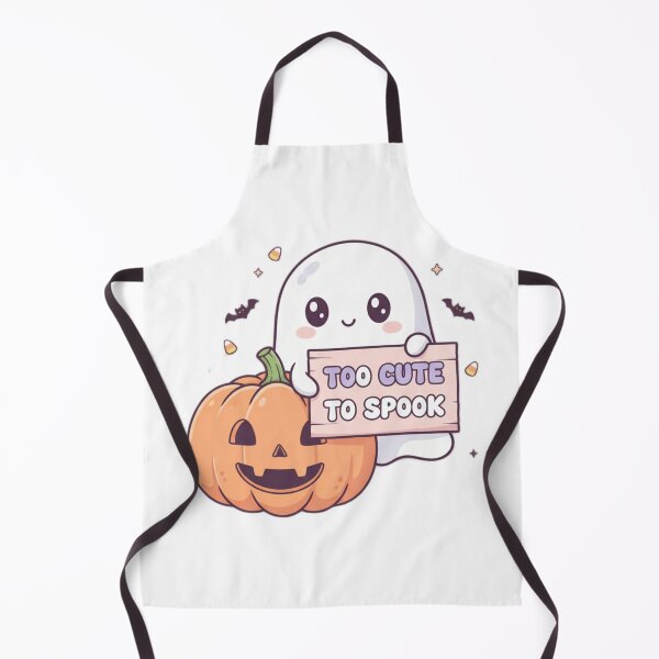 Item preview, Cute Ghost Halloween Design | "Too Cute to Spook" Pumpkin Kawaii Art Merch | Spooky Season Tee & Sticker designed and sold by wilnickvisuals.