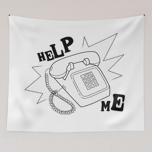 Item preview, Help Me Phone designed and sold by DiaDesignsArt.