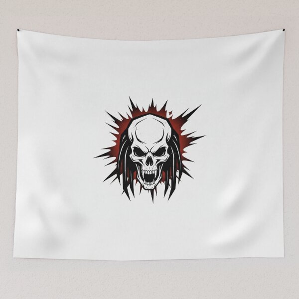 Item preview, Warrior Dreadlock Skull designed and sold by ATOMI-K.