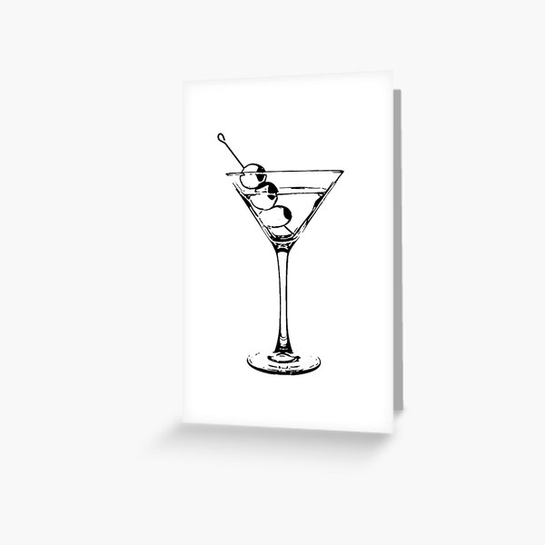 Martini Greeting Card
