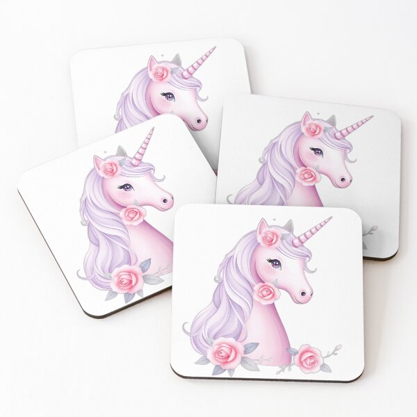 Item preview, Lavender Unicorn with Rose Motifs designed and sold by sharon1210.