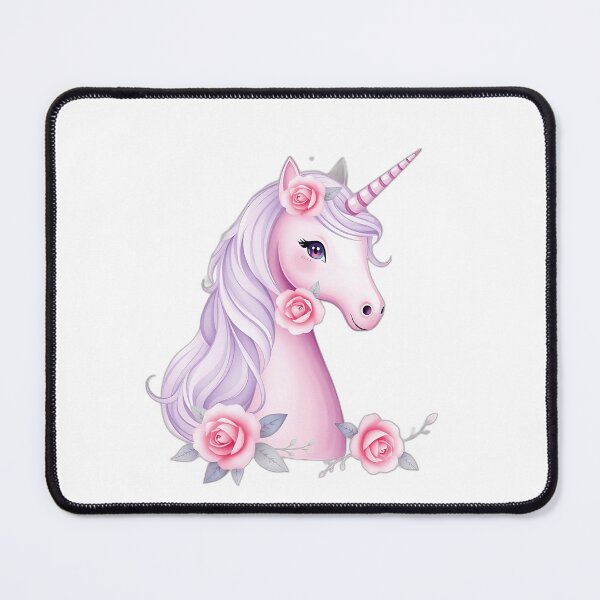 Item preview, Lavender Unicorn with Rose Motifs designed and sold by sharon1210.