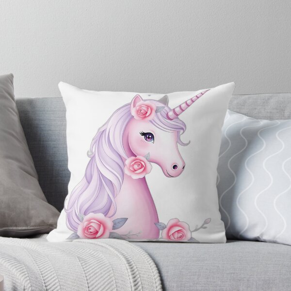 Item preview, Lavender Unicorn with Rose Motifs designed and sold by sharon1210.