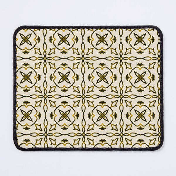 Item preview, Gold and black floral square designed and sold by ManalArtPro.
