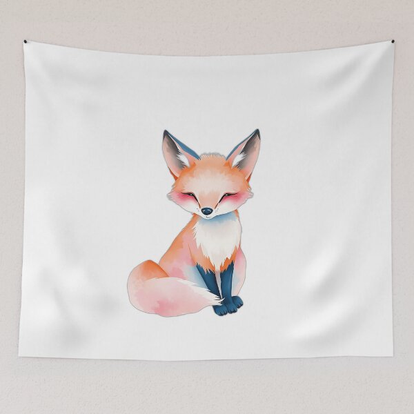 Item preview, Impressionist Watercolor Fox with Mushrooms designed and sold by sharon1210.