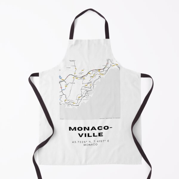 Item preview, Monaco-Ville Map Print | Minimalist Black & White Historic District Art designed and sold by RM-Journey.