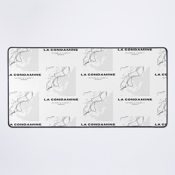 Item preview, La Condamine Monaco Map Poster | Minimalist Black & White Wall Art designed and sold by RM-Journey.