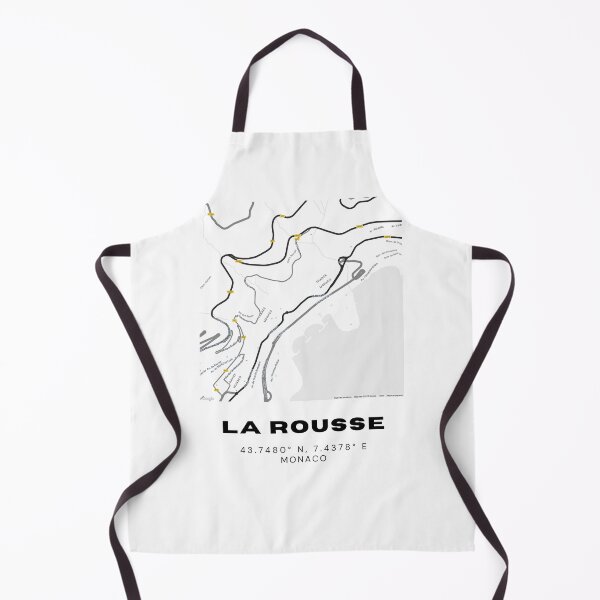 Item preview, La Rousse–Saint Roman Map Print | Minimalist Monaco Black & White Art designed and sold by RM-Journey.