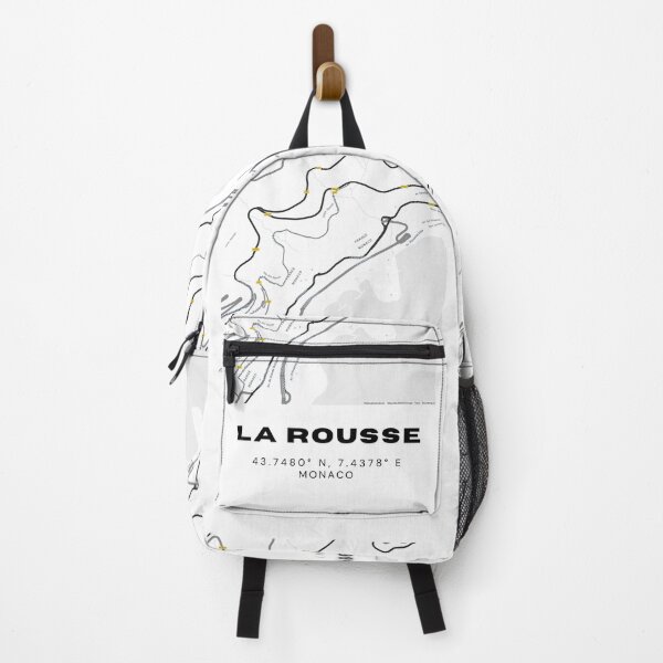 Item preview, La Rousse–Saint Roman Map Print | Minimalist Monaco Black & White Art designed and sold by RM-Journey.