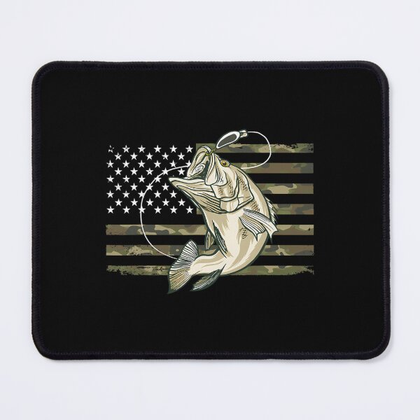 Item preview, Fishing Camouflage US American Flag Bass Fish Fisherman Camo 		 designed and sold by gntauyqne15.