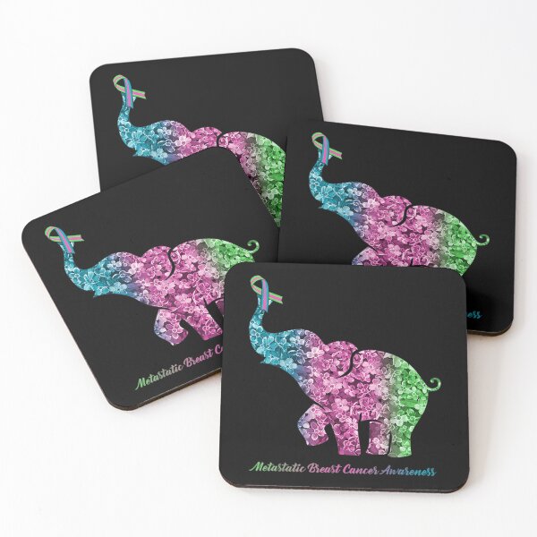 Item preview, Elephant With Flower Metastatic Breast Cancer Awareness 		 designed and sold by lnhdbyjsm70.