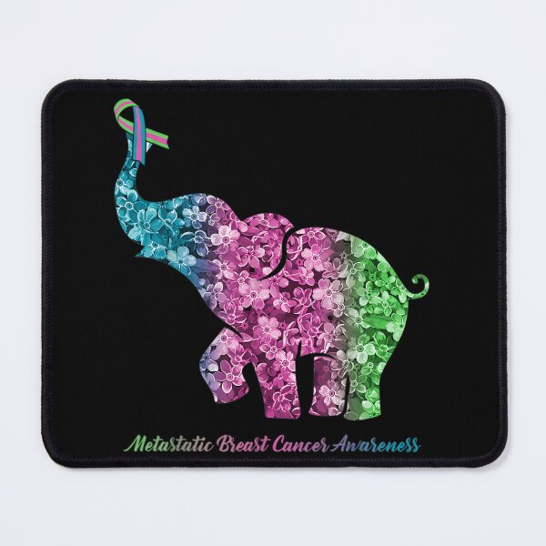 Item preview, Elephant With Flower Metastatic Breast Cancer Awareness designed and sold by lnhdbyjsm70.