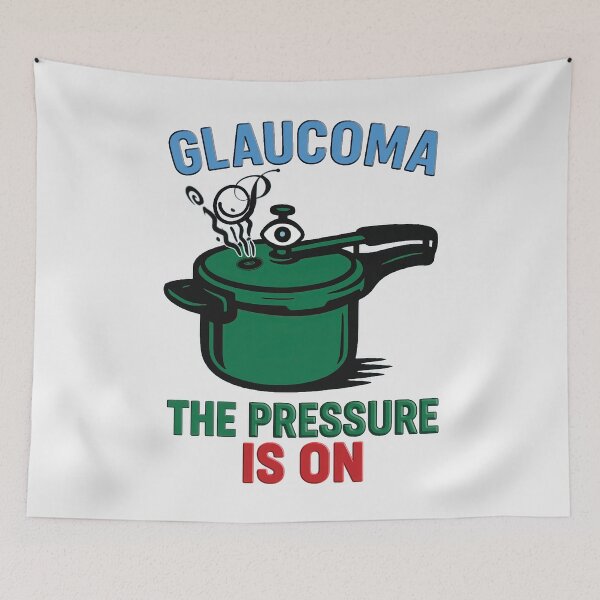 Item preview, The Pressure Is On - Funny Glaucoma Awareness designed and sold by Eyepatch-Jacks.