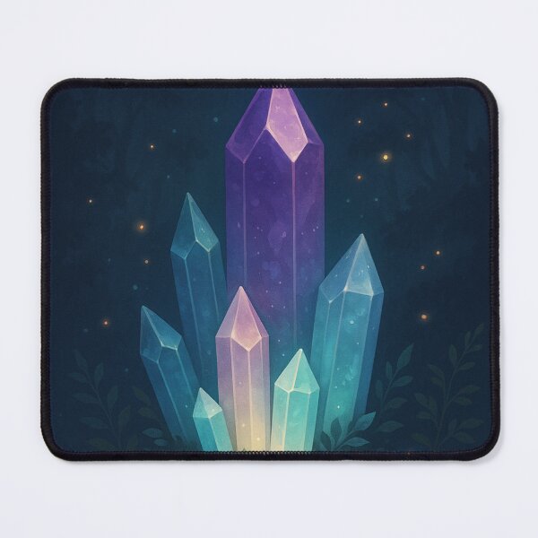 Item preview, Enchanted Crystals – Glowing Gemstones in the Forest designed and sold by Painted Moon by Luna Bee™.