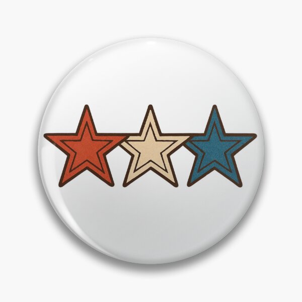 Item preview, Retro Red White Blue Triple Star Design designed and sold by kylmllr101684.