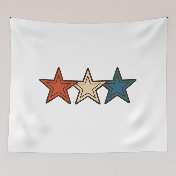 Item preview, Retro Red White Blue Triple Star Design designed and sold by kylmllr101684.