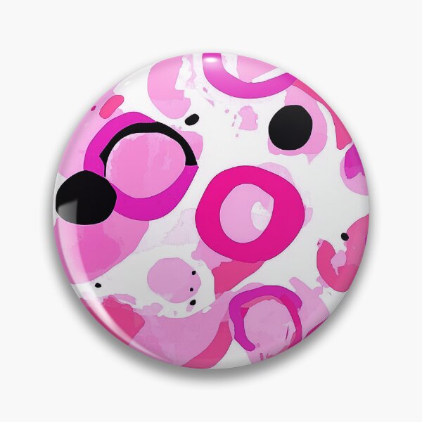 Item preview, Modern Pink, White, And Black Abstract Scattered Circles designed and sold by DEC02.