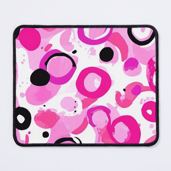 Item preview, Modern Pink, White, And Black Abstract Scattered Circles designed and sold by DEC02.