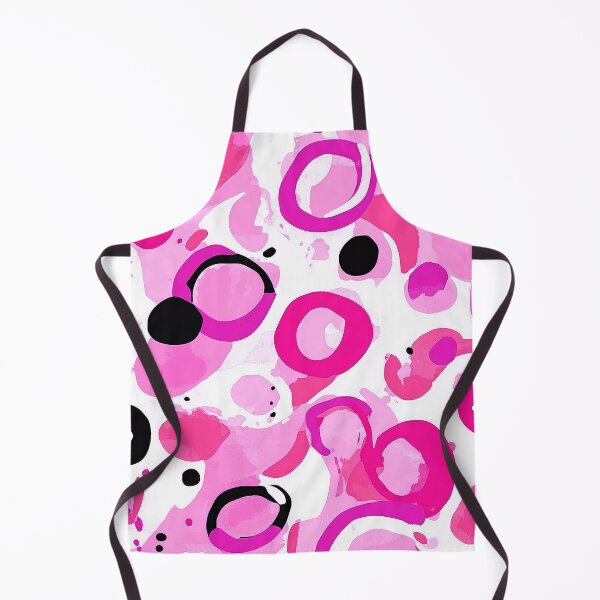 Item preview, Modern Pink, White, And Black Abstract Scattered Circles designed and sold by DEC02.