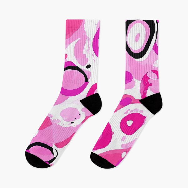 Item preview, Modern Pink, White, And Black Abstract Scattered Circles designed and sold by DEC02.