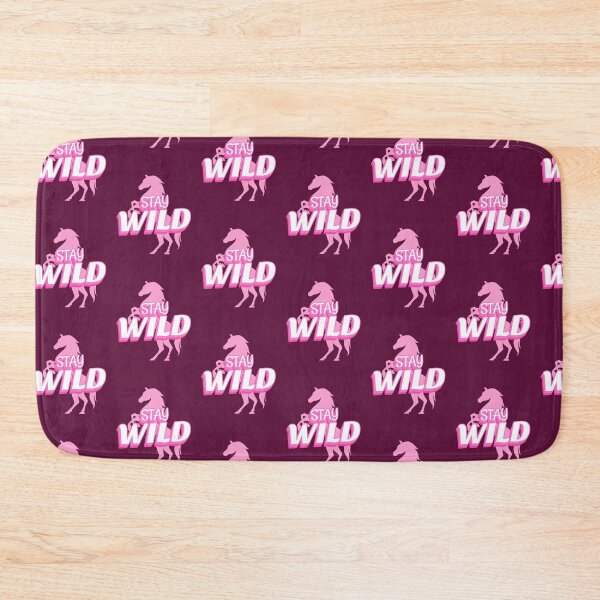 Item preview, Stay Wild — Pink Horse with Barbie-Style Text designed and sold by downUnderInk.