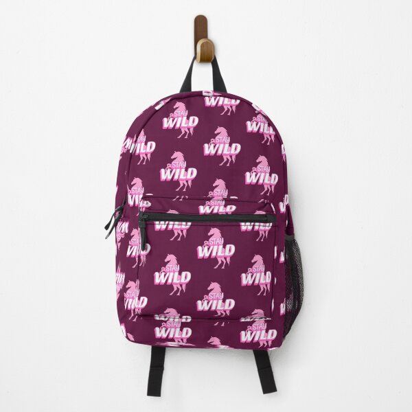 Item preview, Stay Wild — Pink Horse with Barbie-Style Text designed and sold by downUnderInk.