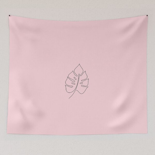 Item preview, Zen single leaf iPhone Case – Minimalist Nature Design (Pastel Pink) designed and sold by TulipVibes.