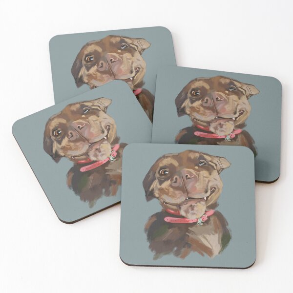 Item preview, Smiling Pit Bull Dog designed and sold by ArtistEmFae.