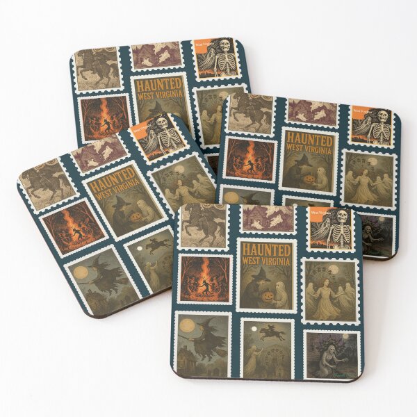 Item preview, Haunted West Virginia Stamp Collection designed and sold by MoreWaterThanBlood.