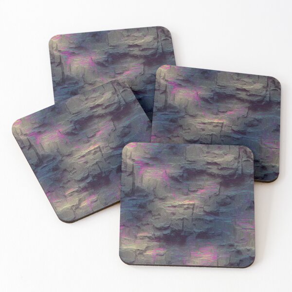 Item preview, retro rock landscape painting designed and sold by JeniSeny.