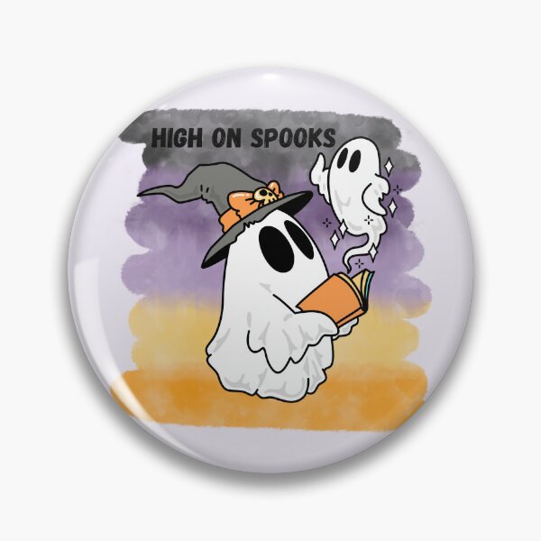 Item preview, High on Spooks Funny Stoner Halloween Weed Ghost designed and sold by StrictlyPride.
