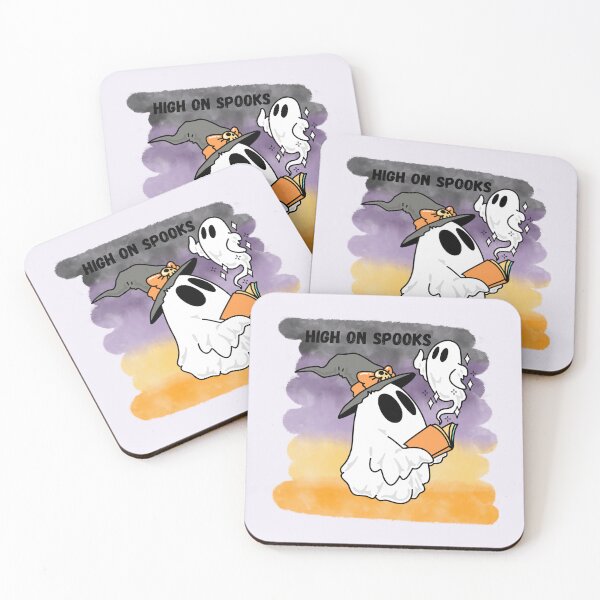 Item preview, High on Spooks Funny Stoner Halloween Weed Ghost designed and sold by StrictlyPride.
