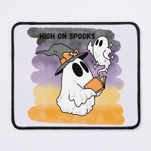 Item preview, High on Spooks Funny Stoner Halloween Weed Ghost designed and sold by StrictlyPride.