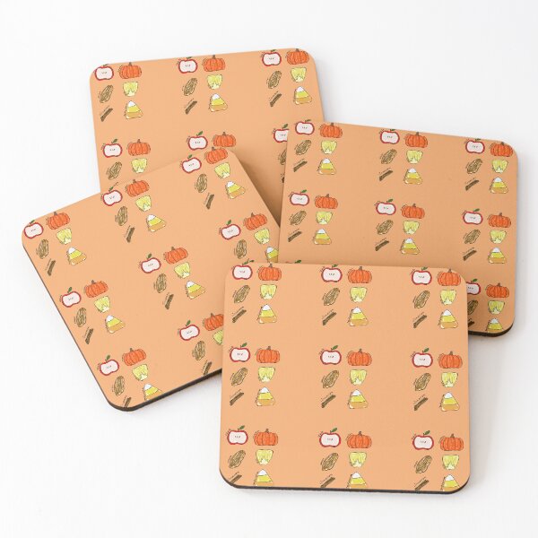 Item preview, Frutas verduras comida otoño otoño naranja patrón designed and sold by Mariecobiz.
