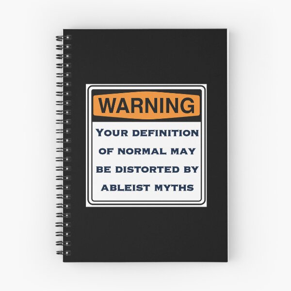 Item preview, Warning Sign – Normal Is Distorted by Ableist Myths designed and sold by aadventures.