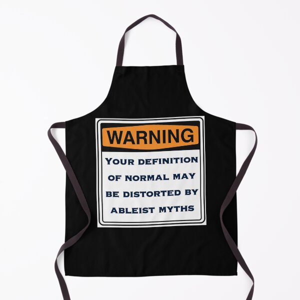Item preview, Warning Sign – Normal Is Distorted by Ableist Myths designed and sold by aadventures.