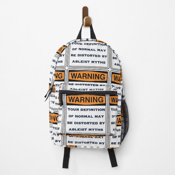 Item preview, Warning Sign – Normal Is Distorted by Ableist Myths designed and sold by aadventures.